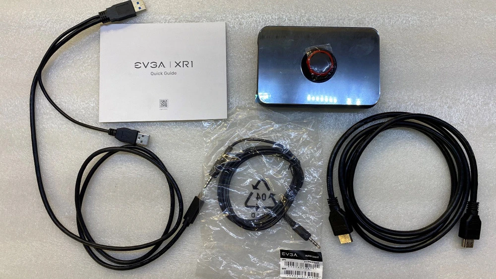 EVGA XR1 Capture Device - Certified for OBS - USB 3.0 - 4K Pass Through - ARGB - Audio Mixer